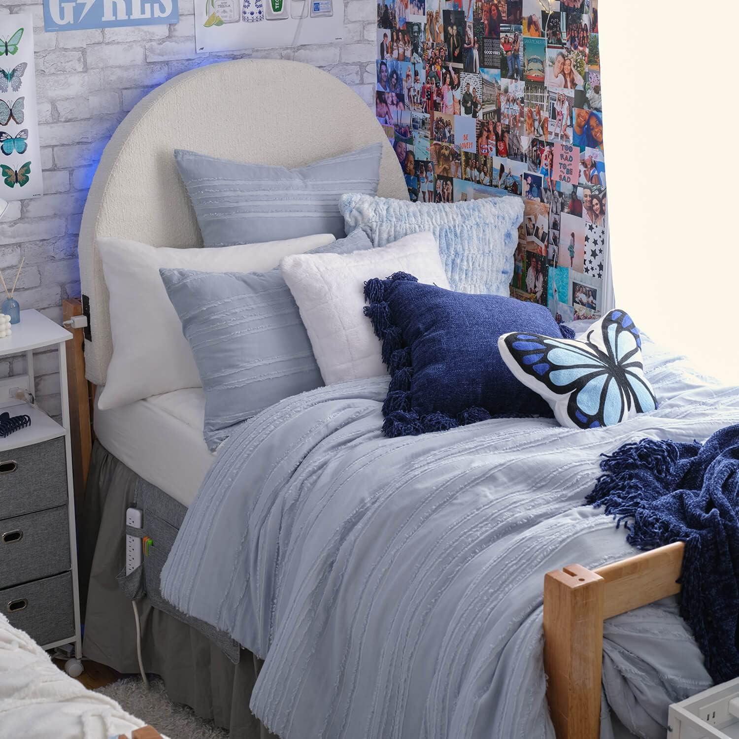 Juliette Eyelash Fringe Comforter and Sham Set
