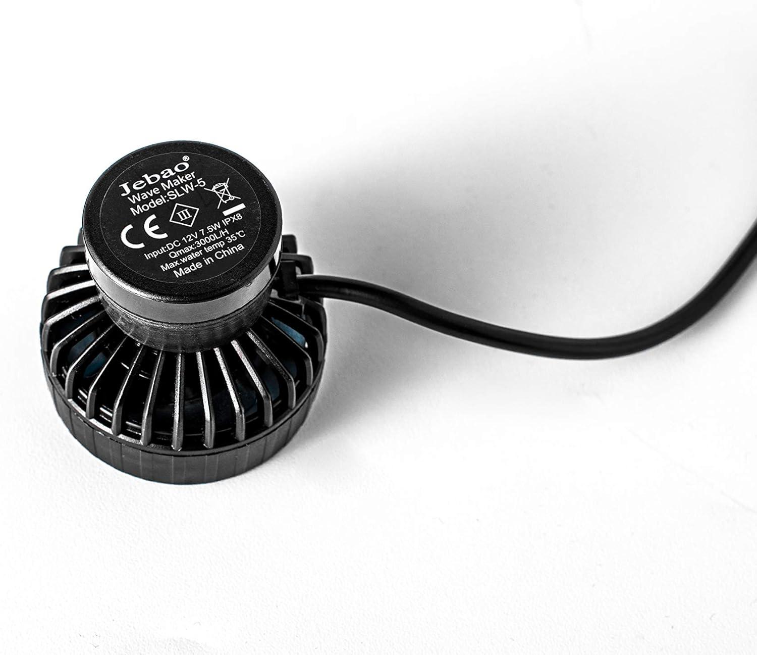 Jebao SLW-5 Wave Maker Flow Pump with Controller for Marine Reef Aquarium, 792 GPH