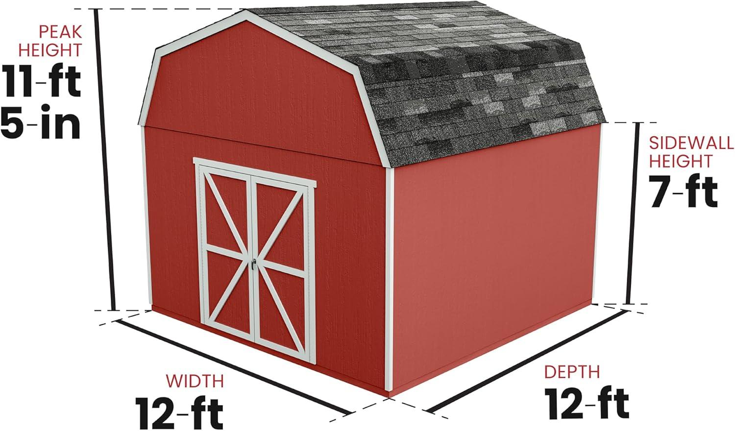 Handy Home Hudson Wood Storage Shed