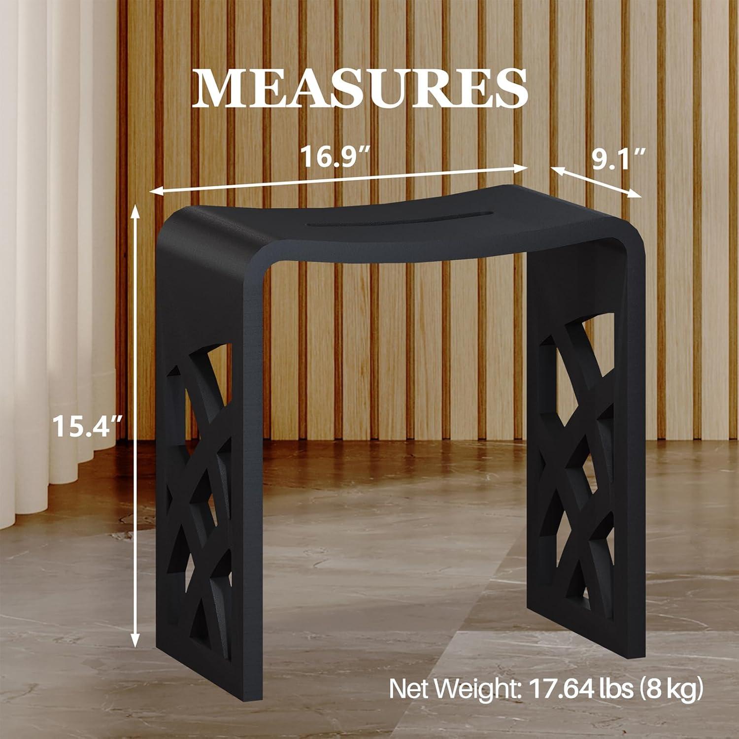 CASAINC Casainc Riverside Freestanding Solid Surface Bathroom Shower Stool CABR16004SLC06W