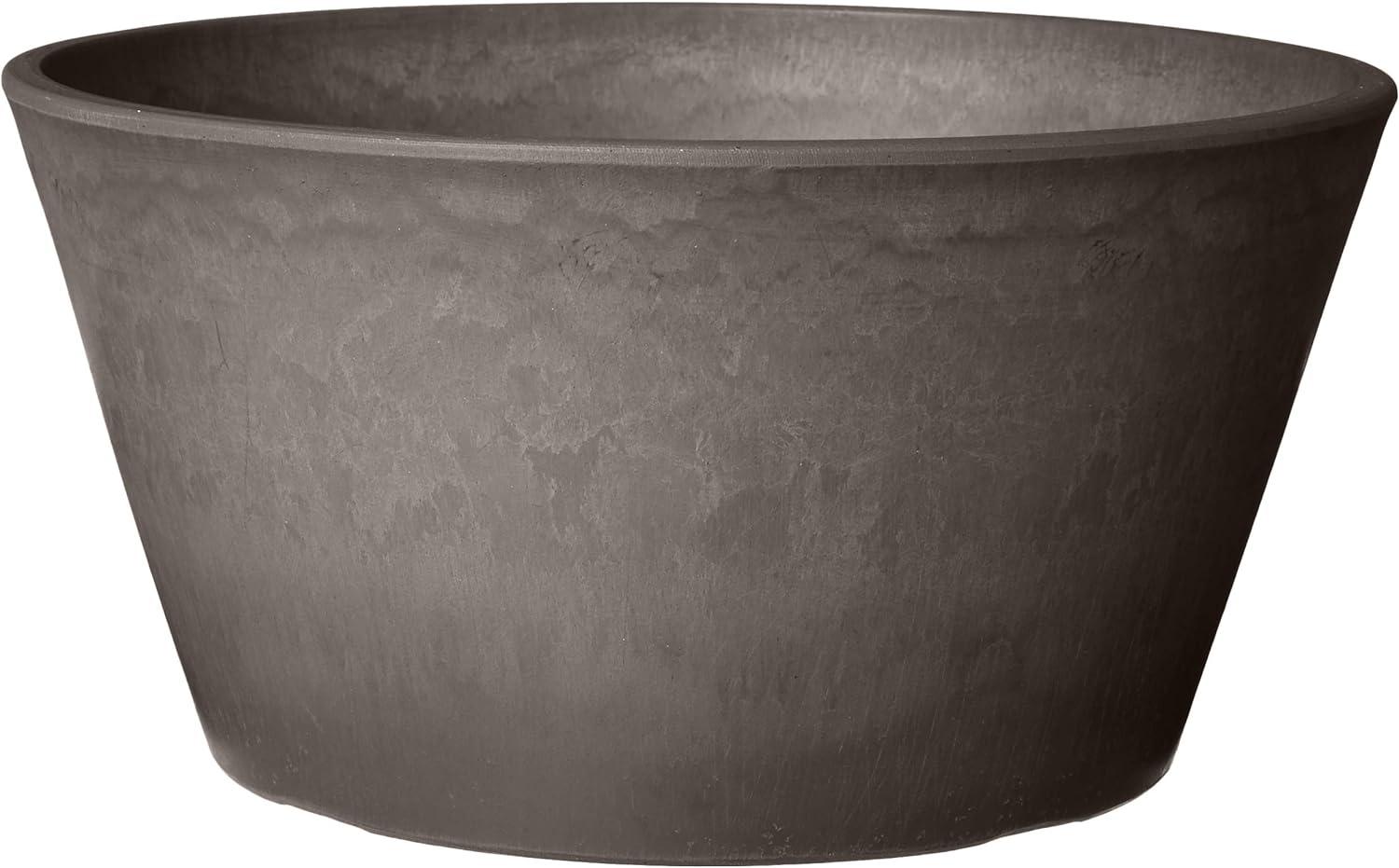 Arcadia Garden Products PSW TD25DC Sleek Bulb Pan, 10 by 5-Inch, Dark Charcoal C49