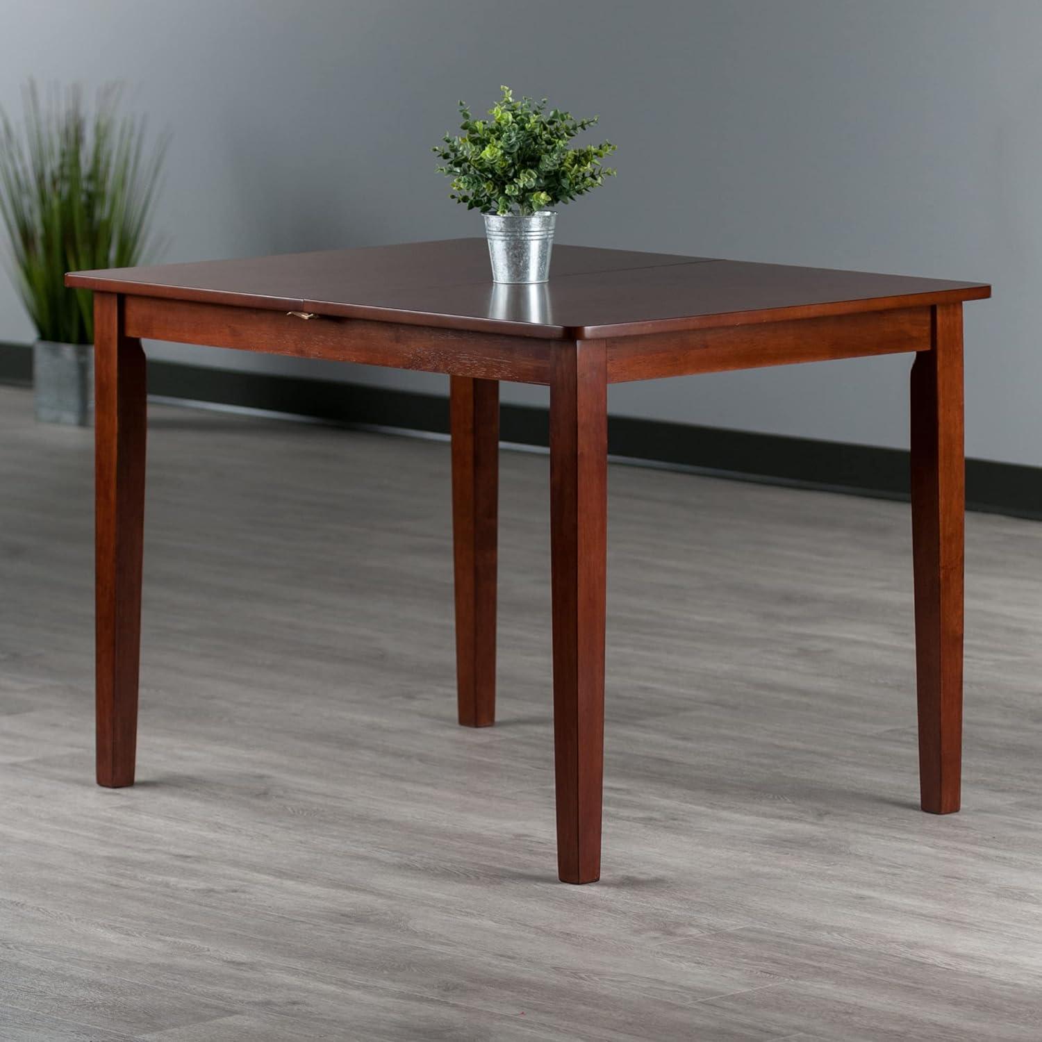 Winsome Transitional Walnut Extendable Dining Table