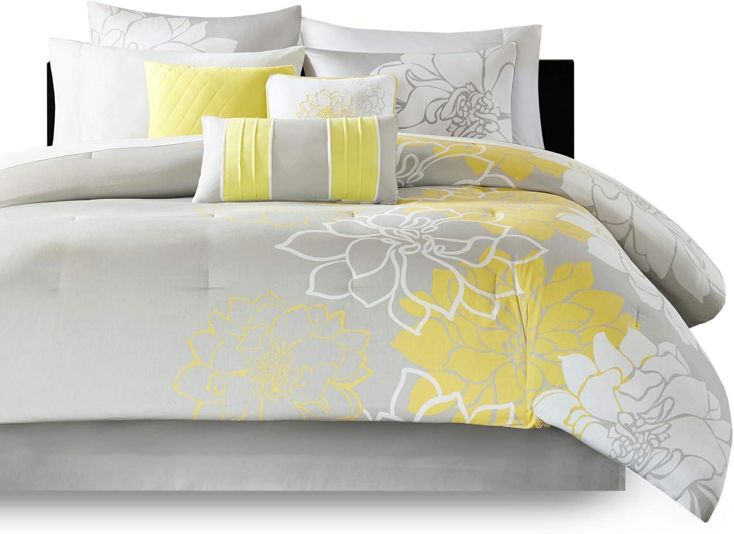 Lola 7 Piece Floral Cotton Comforter Set