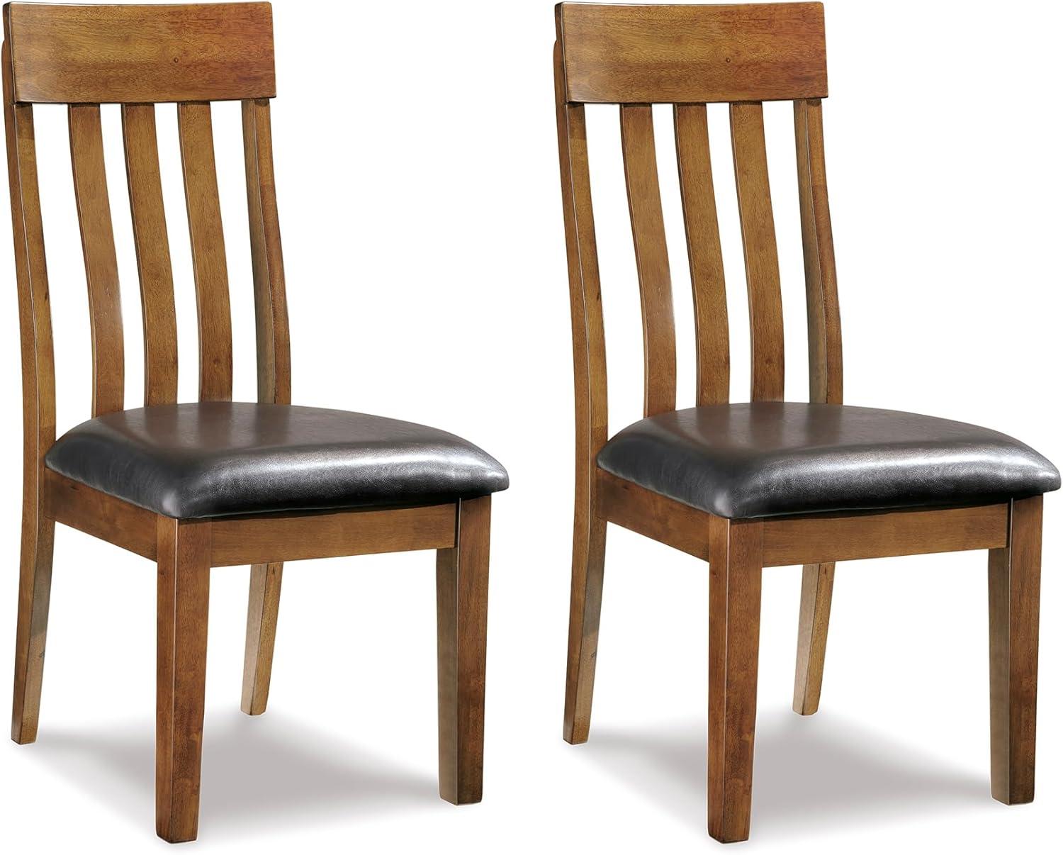 Signature Design by Ashley Ralene Rake Back Dining Room Chair, Set of 2, Brown