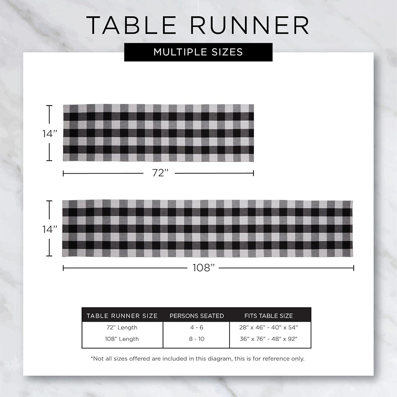 Design Imports  Clay Dobby Striped Fringe Ribbed Table Runner 14X72