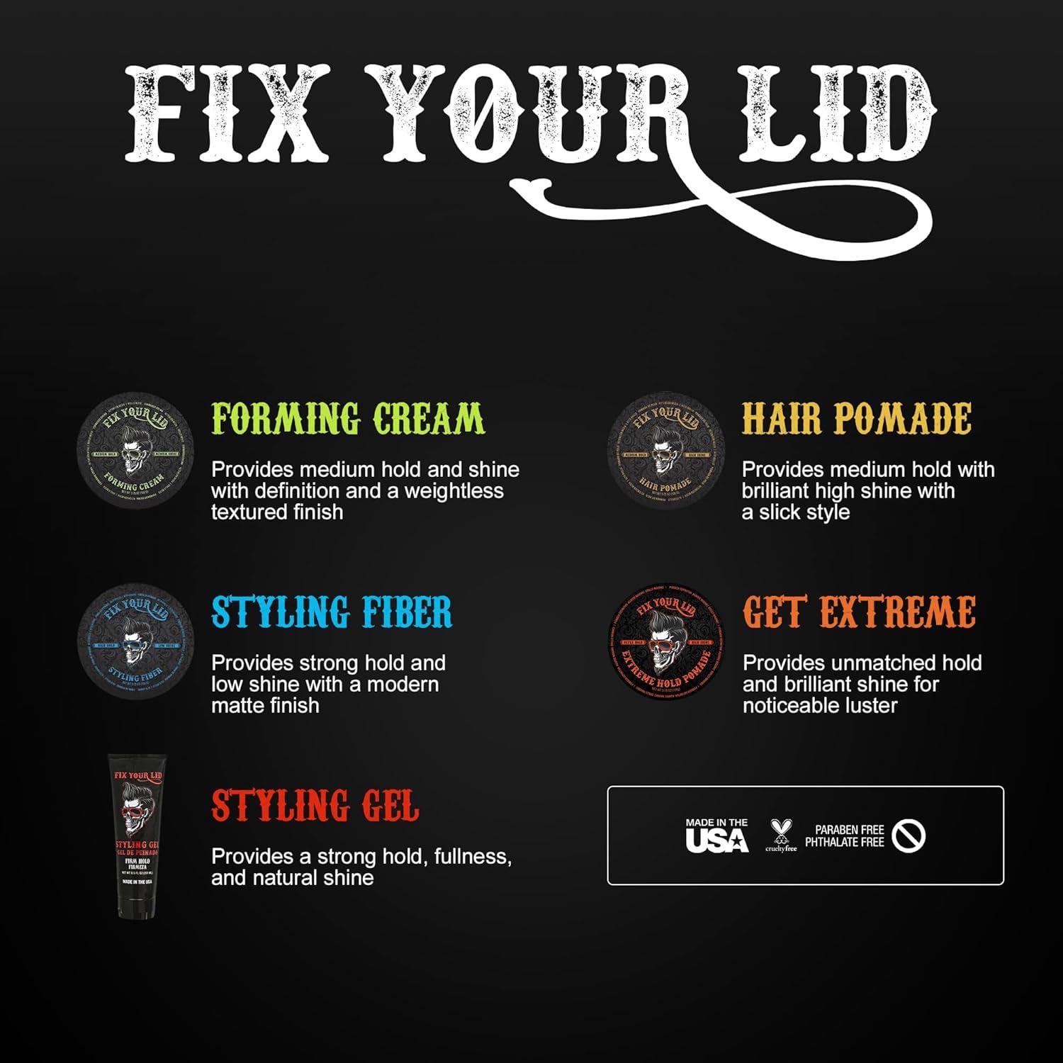 Fix Your Lid Extreme Hold Pomade 3.75oz