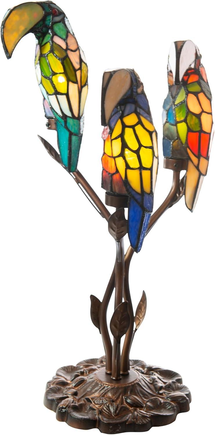 Dale Tiffany Three Parrots Table Lamp