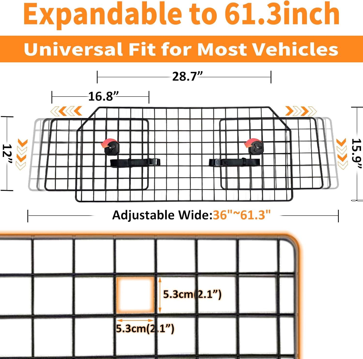 Pawple Dog Barrier, Car & SUV Adjustable Pet Barrier, Universal Fit