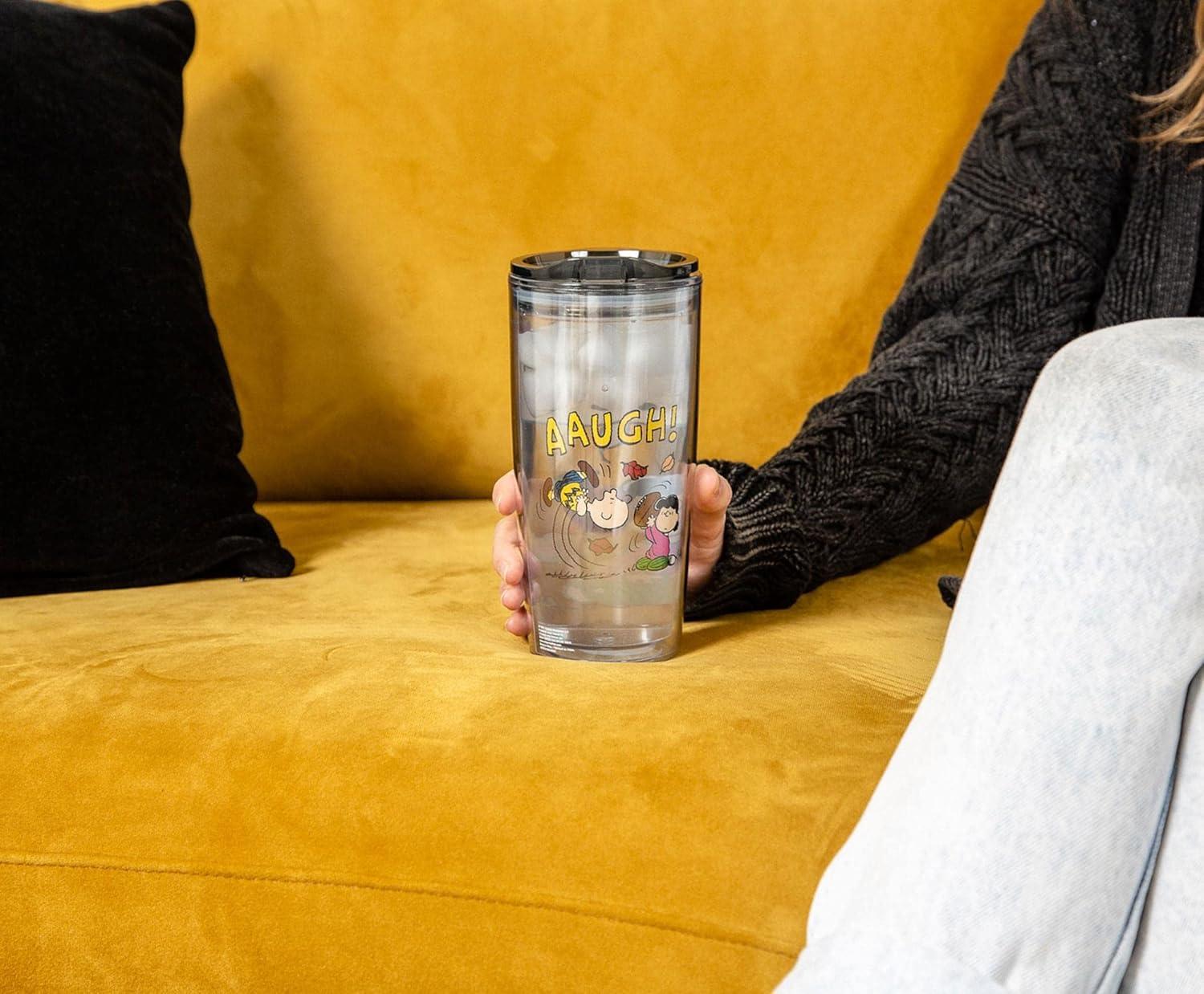 Silver Buffalo Peanuts Charlie 20 Oz. Plastic Pint Glass | Wayfair