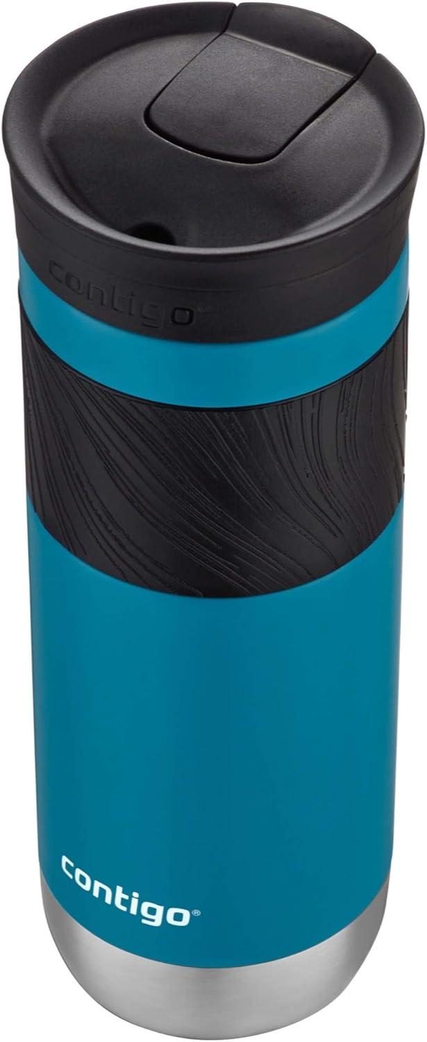 Contigo Byron 2.0 20oz Stainless Steel Travel Mug with SNAPSEAL Lid and Grip Juniper: Insulated Coffee Cup for Travel