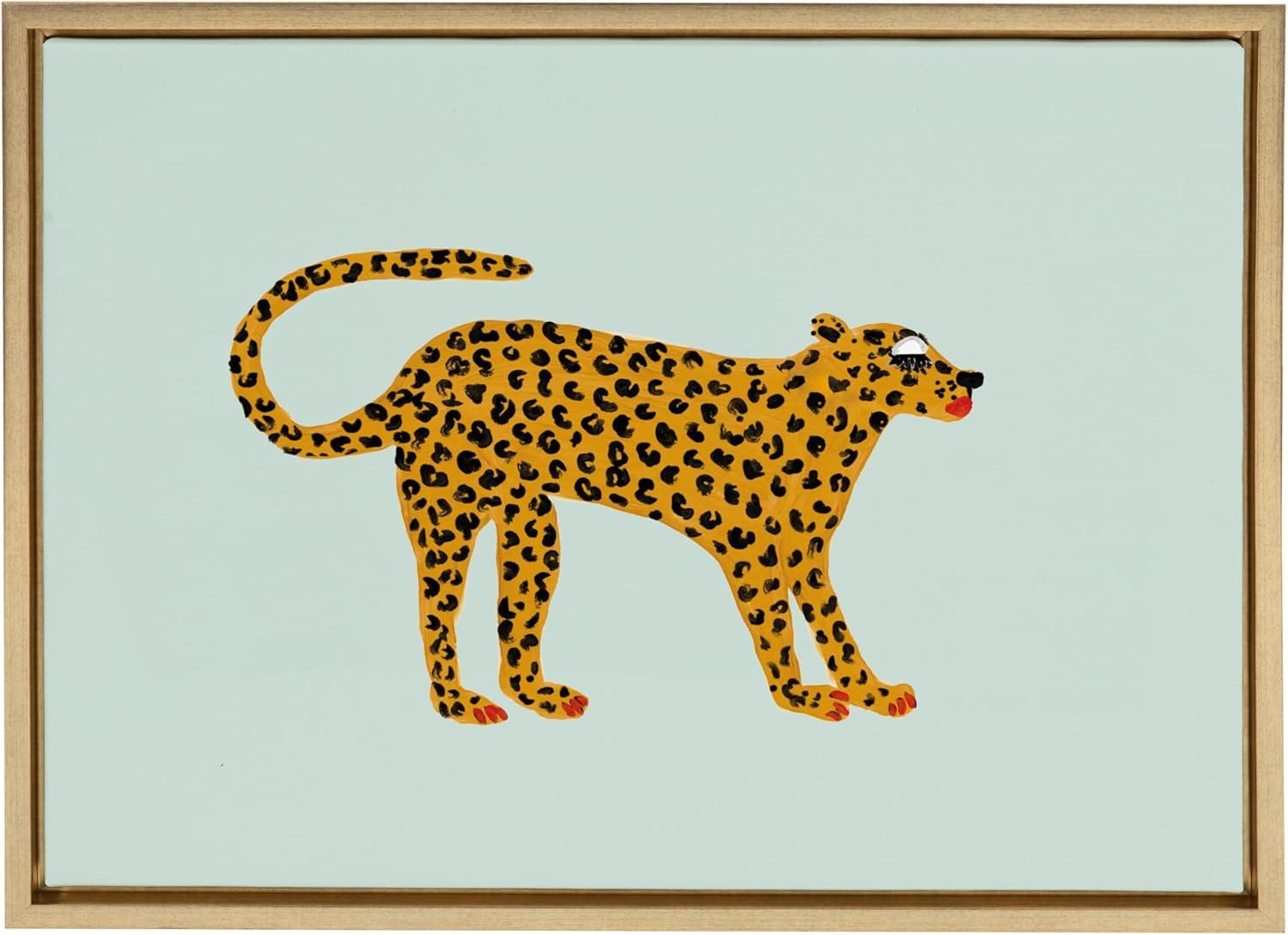 Kate and Laurel " Glam Cat V2 " by Kendra Dandy - Bouffants And Broken Hearts Painting Print