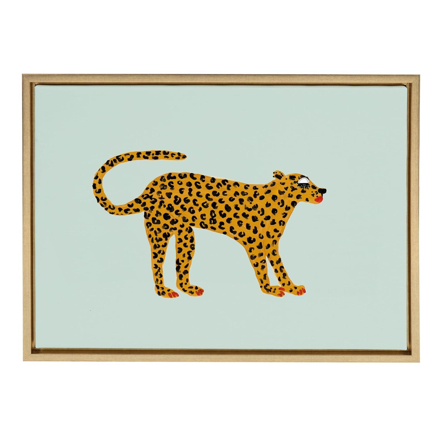 Kate and Laurel " Glam Cat V2 " by Kendra Dandy - Bouffants And Broken Hearts Painting Print