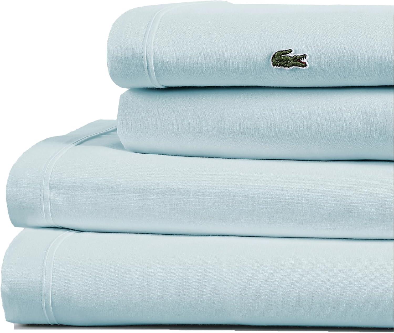 Lacoste Cotton Percale 200 Thread Count 100% Cotton Sheet Set