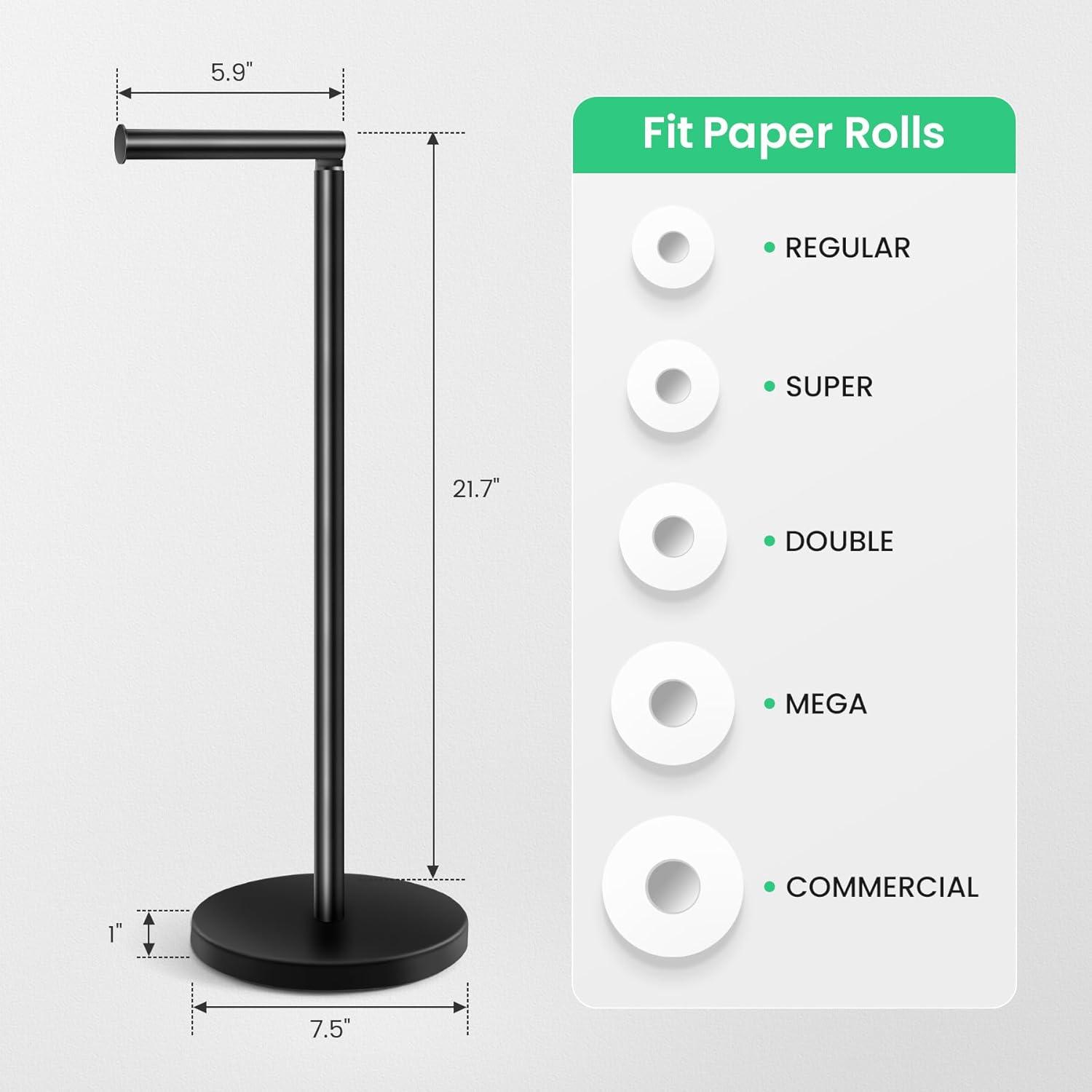 TOPEFIC HPA6LRTN02 Free Standing Toilet Paper Holder