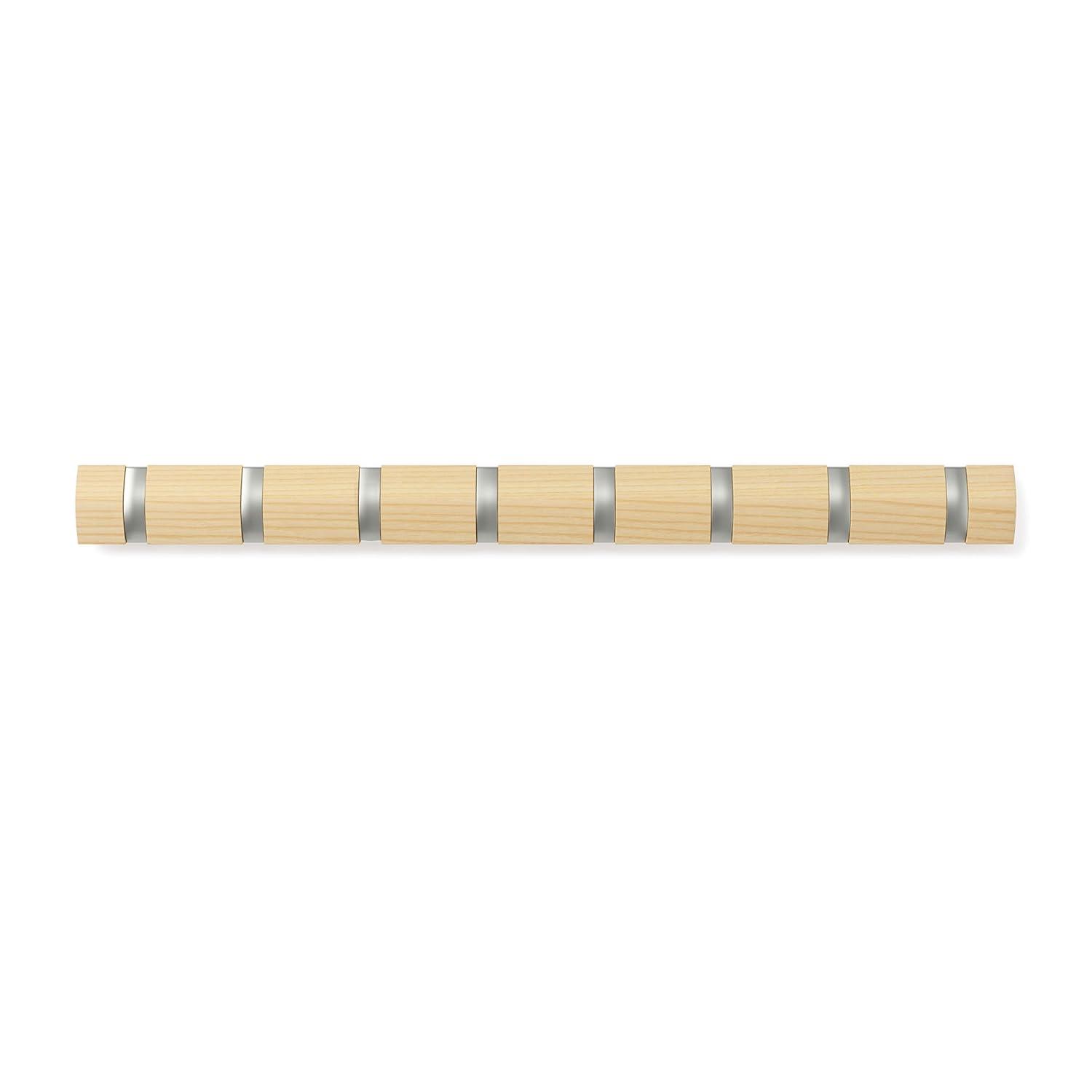 Flip 8 - Hook Solid Wood Coat Rack