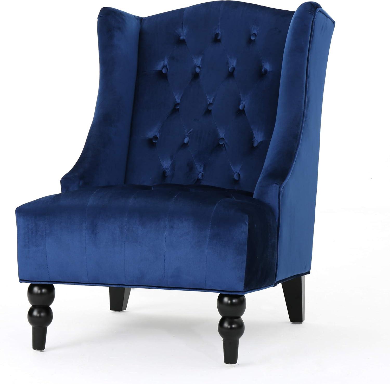 Toddman High-Back New Velvet Club Chair - Christopher Knight Home