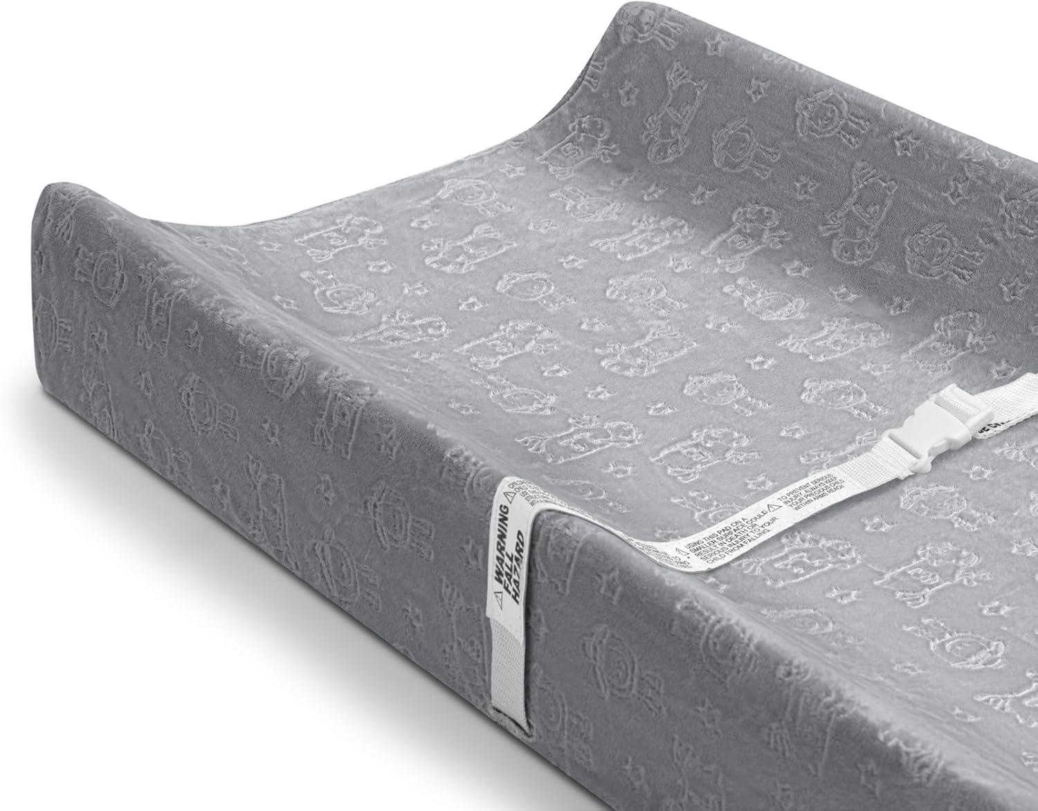 Serta Perfect Sleeper Changing Pad with Plush Cover - Gray