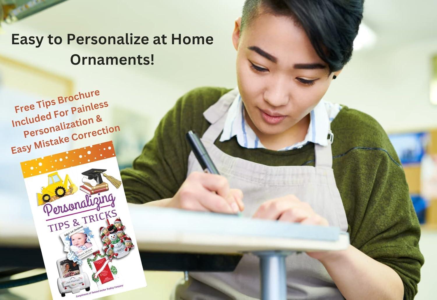 Twisted Anchor Trading Our First Christmas Ornament, 1-Pack – Just Married Mr and Mrs Hot Cocoa Design, Wedding Gift for Couples with Gift Box