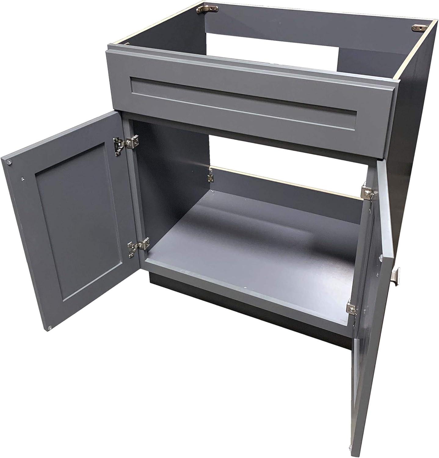 Niturra 36'' Single Bathroom Vanity Base Only in Gray