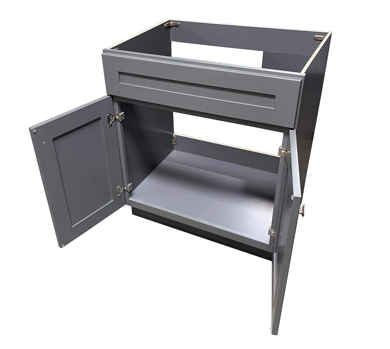 Niturra 36'' Single Bathroom Vanity Base Only in Gray