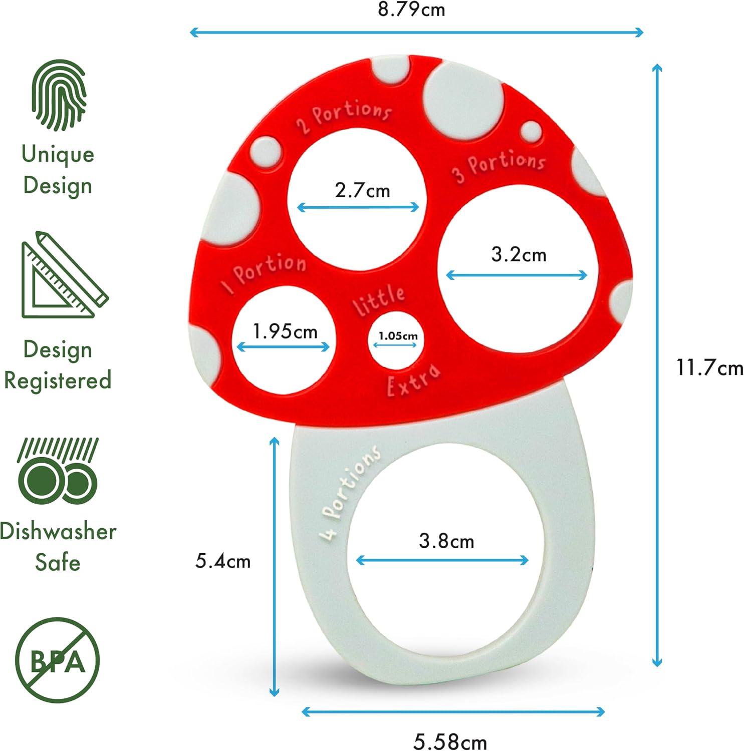 Pasta Measuring Tool - Spaghetti Measuring Tool - Portion Control - Serving Size Measurer - Quirky Mushroom Design - Fun And Unusual Kitchen Gadgets & Accessories - Home Cooking Essentials C38