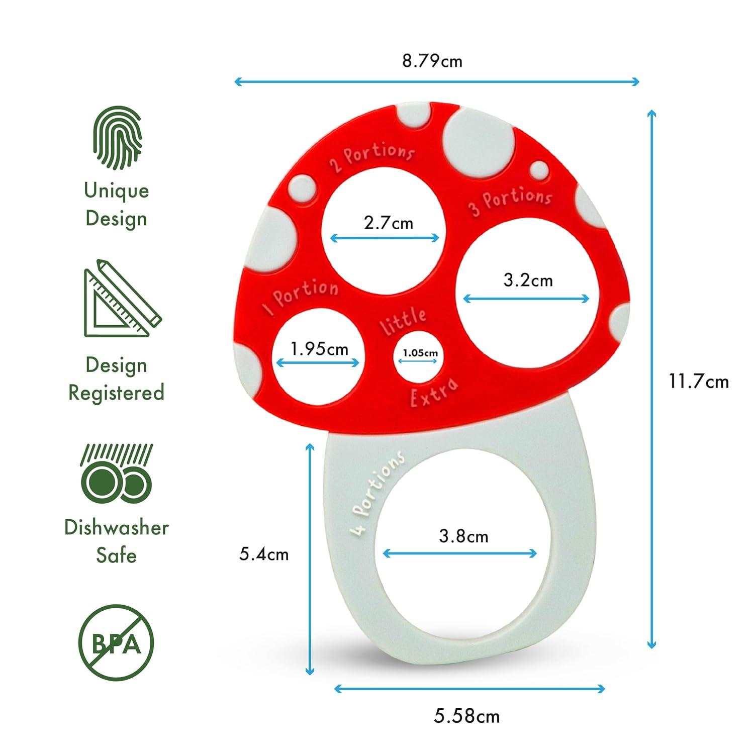 Pasta Measuring Tool - Spaghetti Measuring Tool - Portion Control - Serving Size Measurer - Quirky Mushroom Design - Fun And Unusual Kitchen Gadgets & Accessories - Home Cooking Essentials C38
