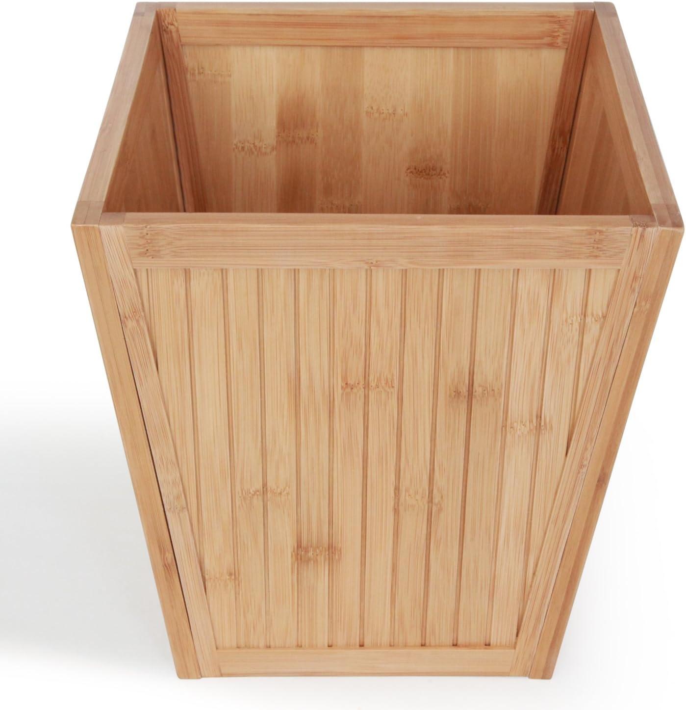 Recycle Bins 5 Gallon Solid Wood Trash Can