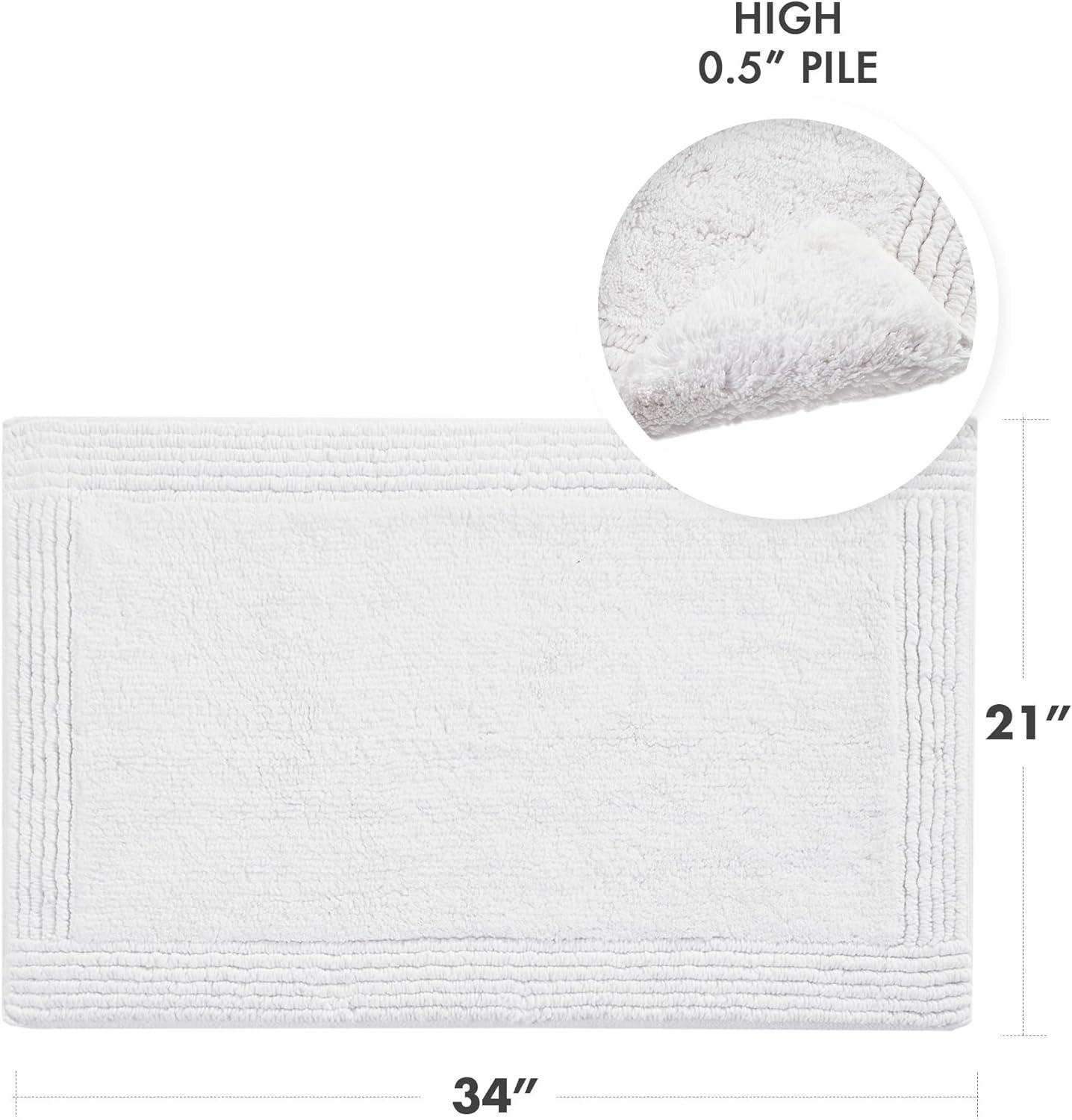 Splendor 100% Cotton Tufted 3000 GSM Reversible Bath Rug