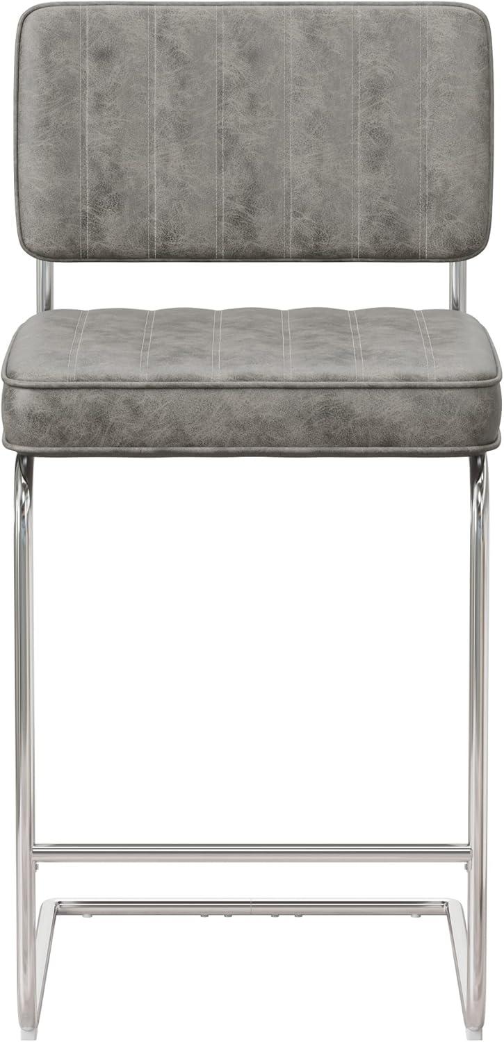 Set of 2 Breuer Metal Counter Height Stools - Hillsdale Furniture