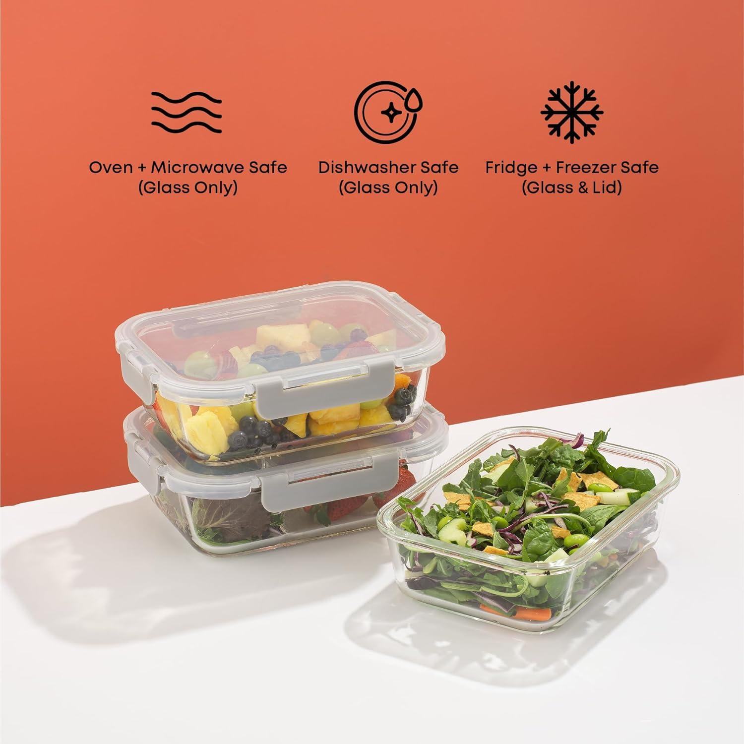 JoyJolt JoyJolt 10-Piece Glass Food Storage Container (Set of 5)