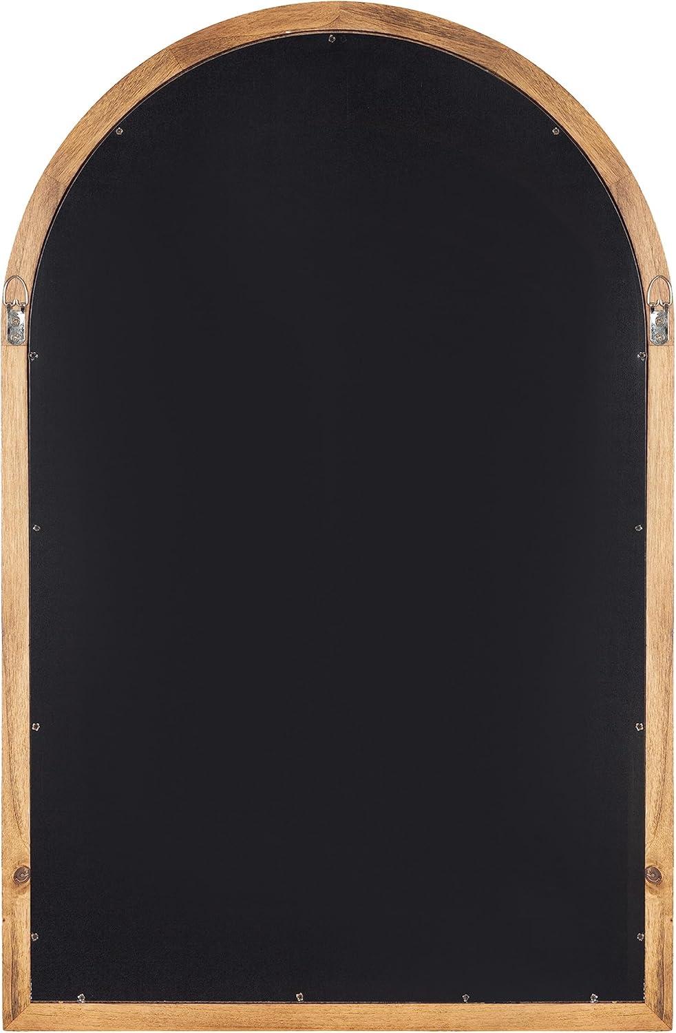 20"x30" Hatherleigh Arch Wood Wall Mirror Natural: Durable, Light Finish - Kate & Laurel All Things Decor