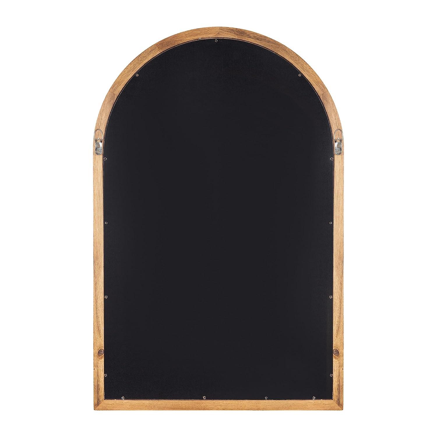 20"x30" Hatherleigh Arch Wood Wall Mirror Natural: Durable, Light Finish - Kate & Laurel All Things Decor