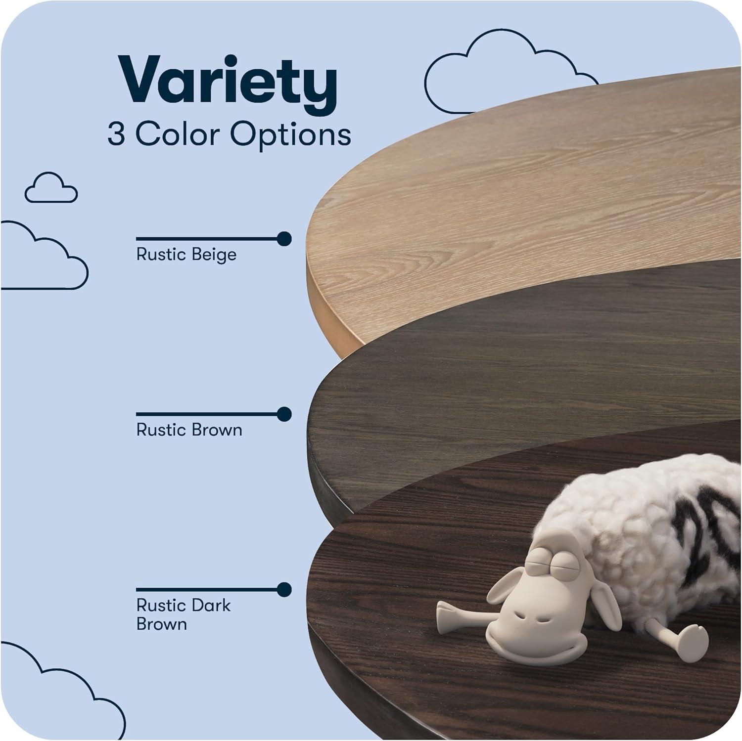 Finch Alfred Round Solid Wood Rustic Dining Table & Reviews | Wayfair