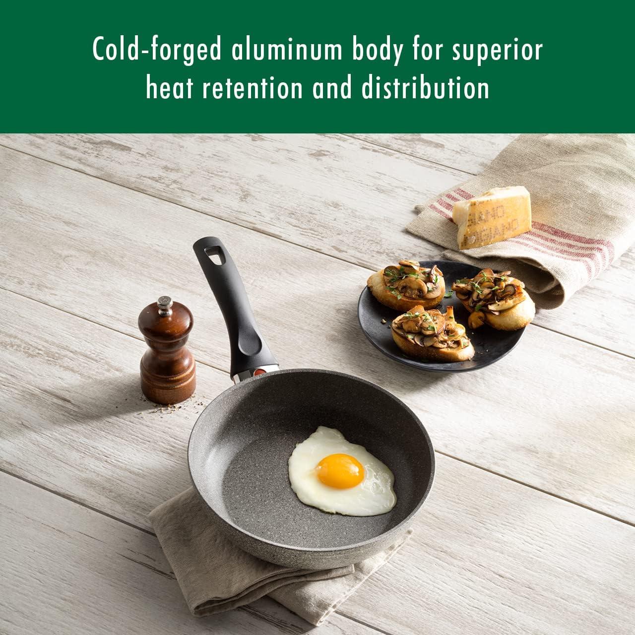 BALLARINI Parma by HENCKELS Forged Aluminum Nonstick Fry Pan Set, 2-Piece, Granite