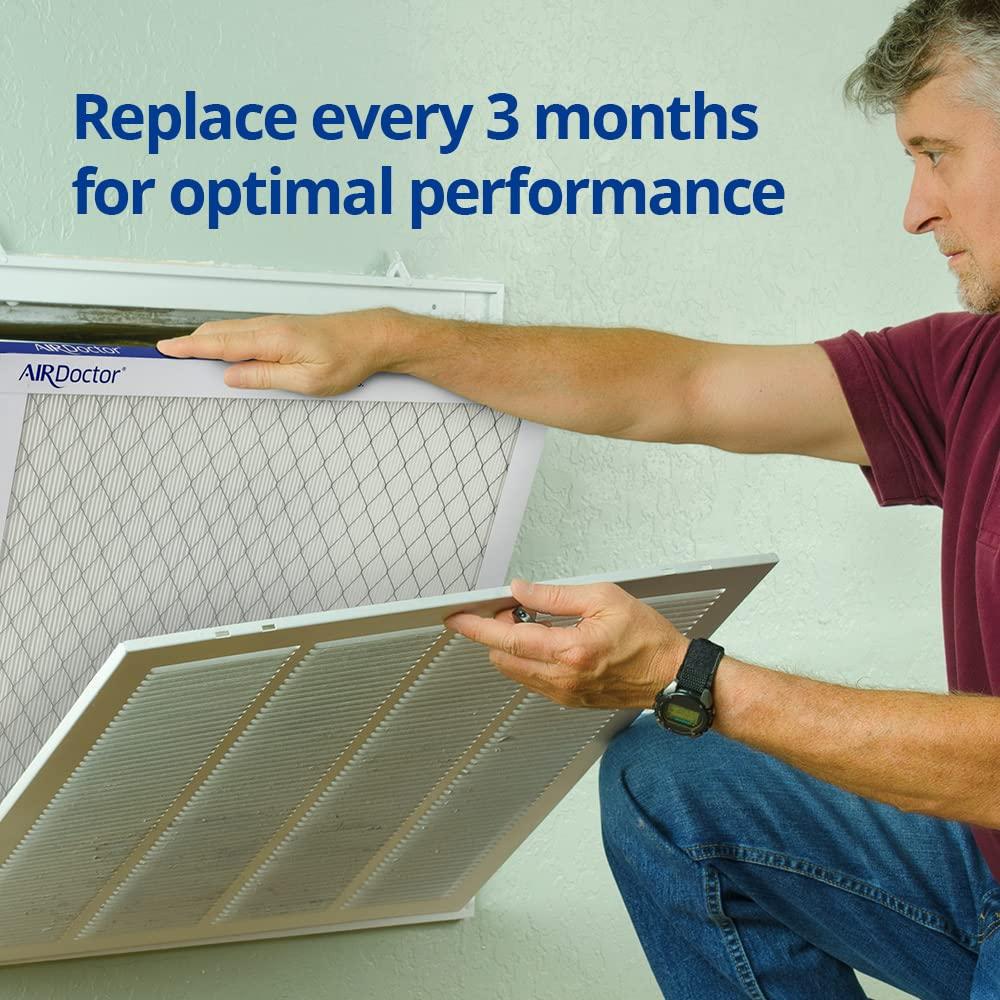 AirDoctor MERV 14 HVAC Tamaño de Filtro Plisado, 20x25x1, Captura el 96% de los Contaminantes 1-3 Micras de Tamaño