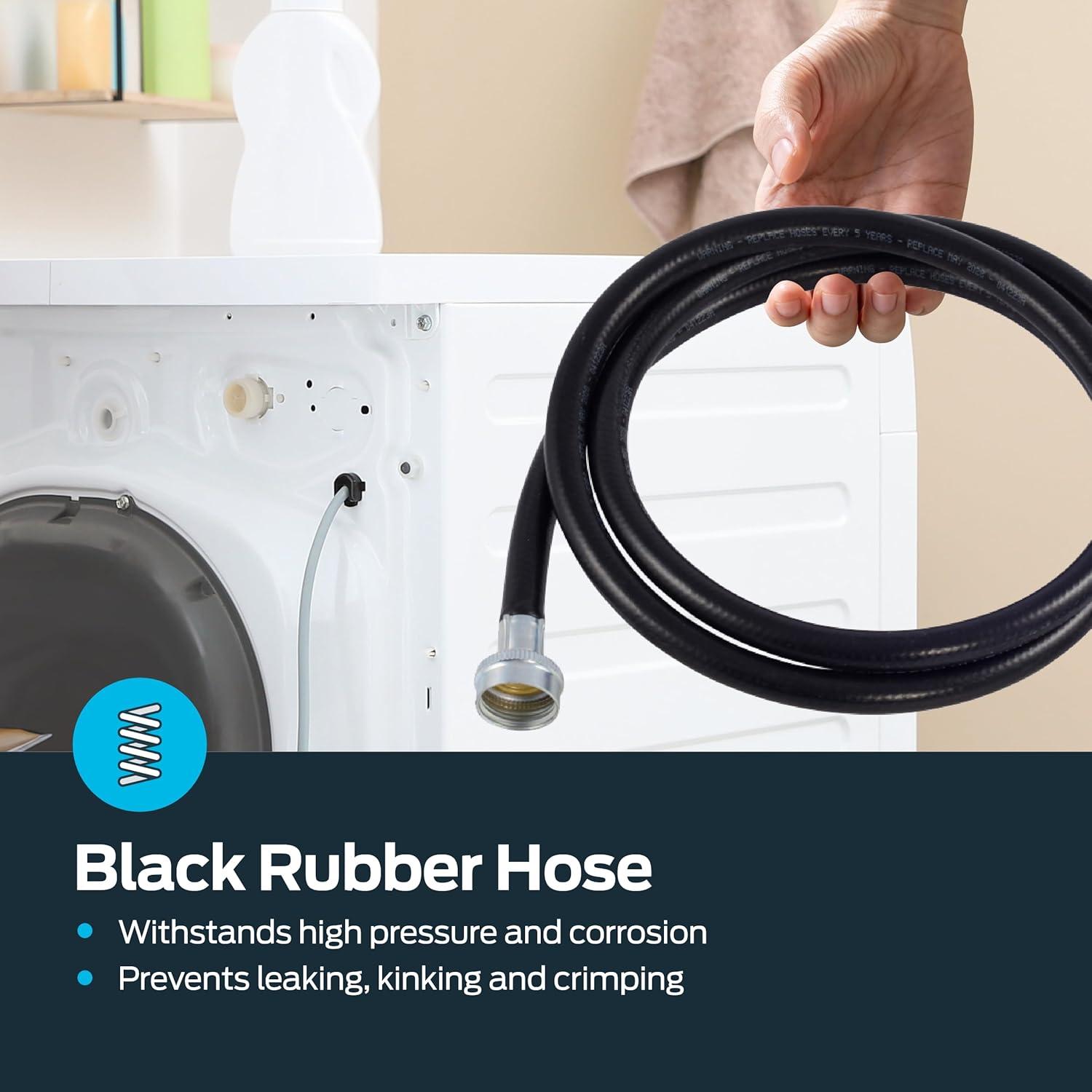 Eastman 60325N Rubber Washing Machine Fill Hose