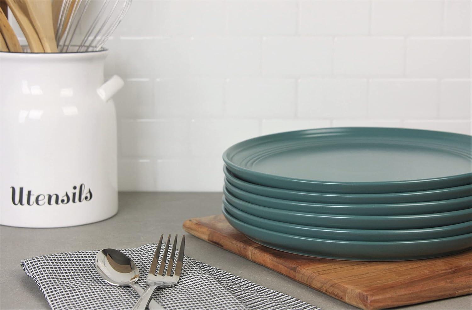 Ten Strawberry Street Double Line 10.5" Dinner Plate (Set of 6)