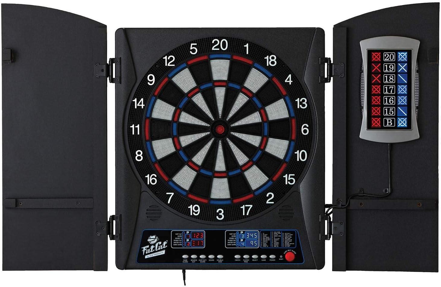 Mercury Electronic Dartboard with Cabinet and Scoreboard