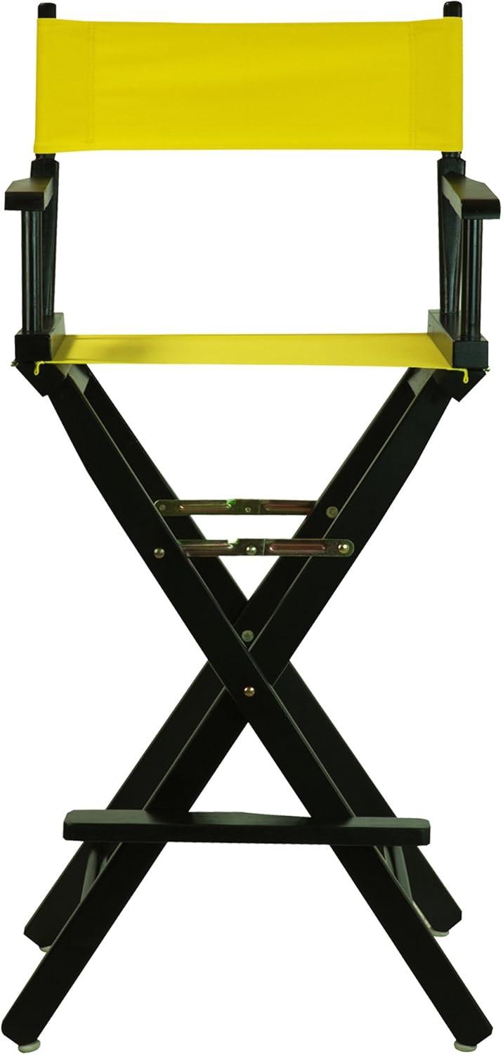 "30" Director's Chair Black Frame-Yellow Canvas"