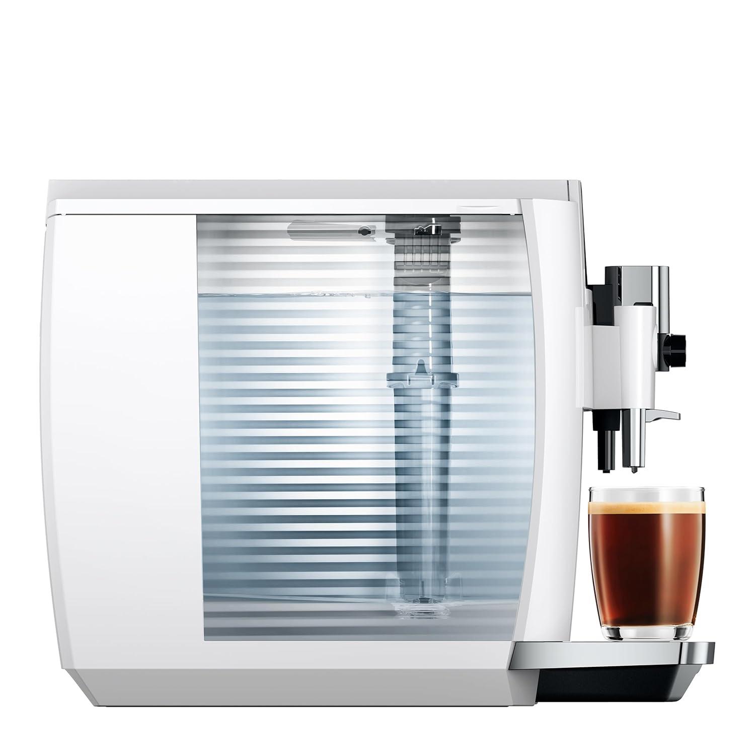 Jura E8 Automatic Espresso Machine | 17 Recipes | Piano White | 15683