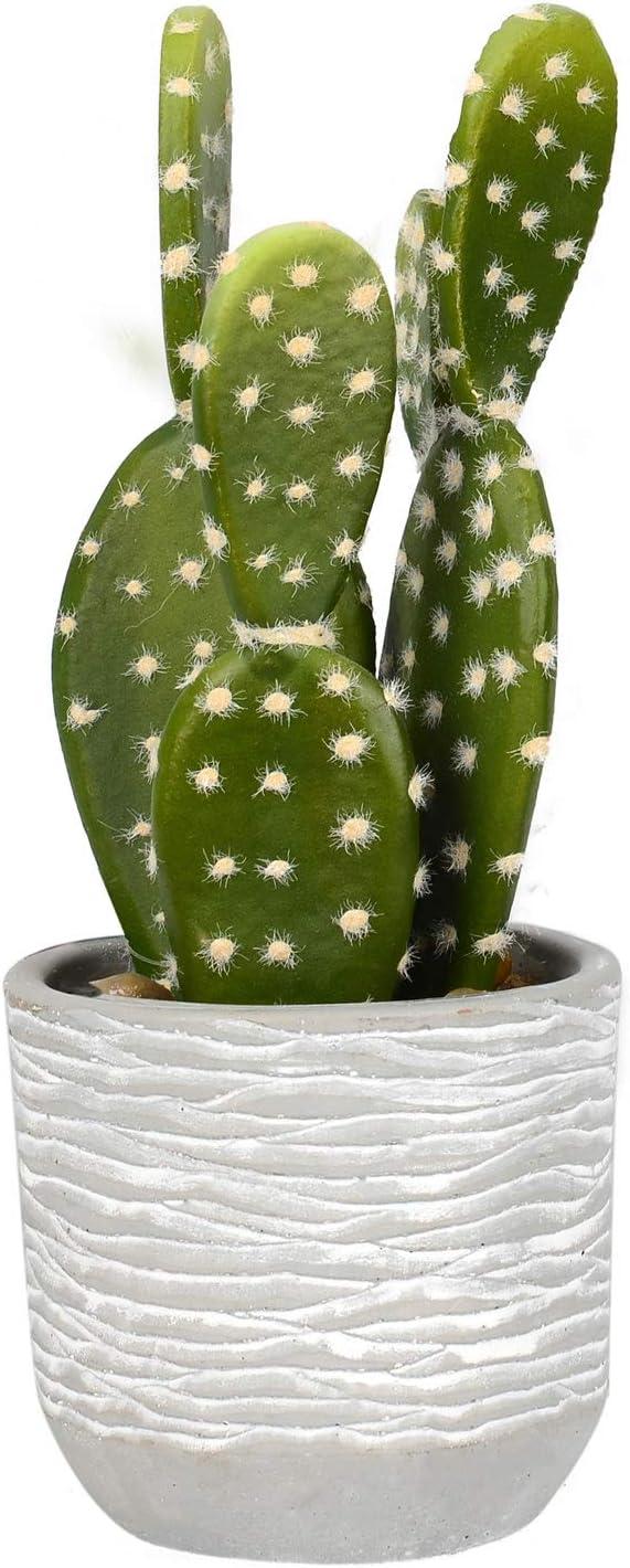 Vickerman 9.5" Artificial Green Cactus Plant.