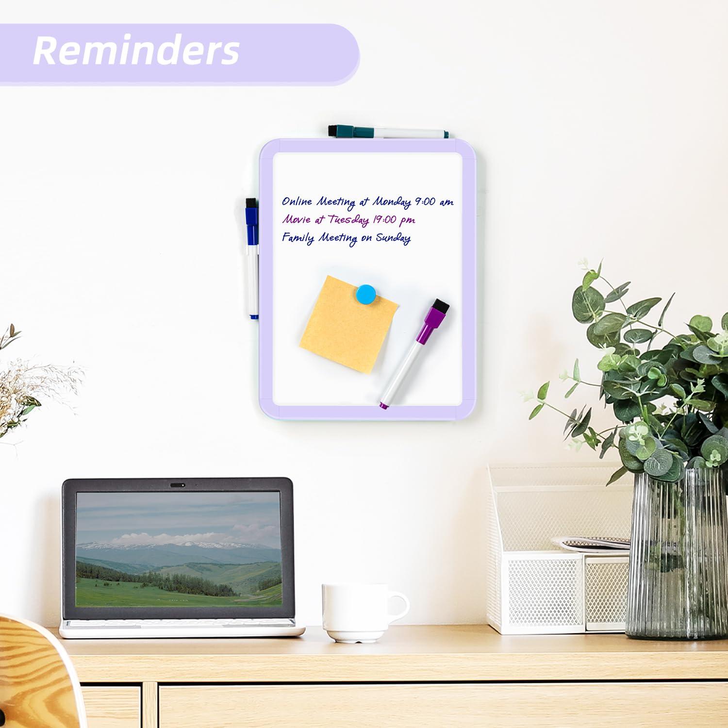 VUSIGN Small Dry Erase Whiteboard, 8.5 x 11 Inches White Board for Kids, Students, Fridge, Locker, Mini Dry Erase Board
