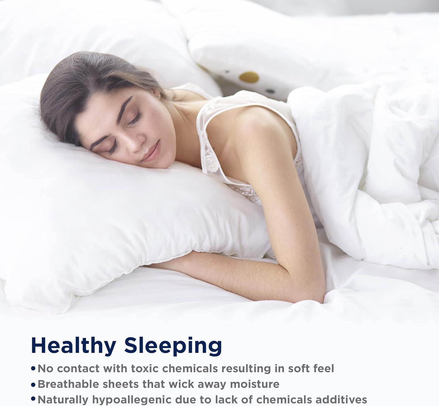 LANE LINEN 1000 TC Luxury 100% Egyptian Cotton Bed Sheets King Size, Fully Elasticized Reinforced 16 Inch Extra Deep Pocket King Sheets, Soft & Comfy Sateen Weave for Silky Finish-Sepia Rose
