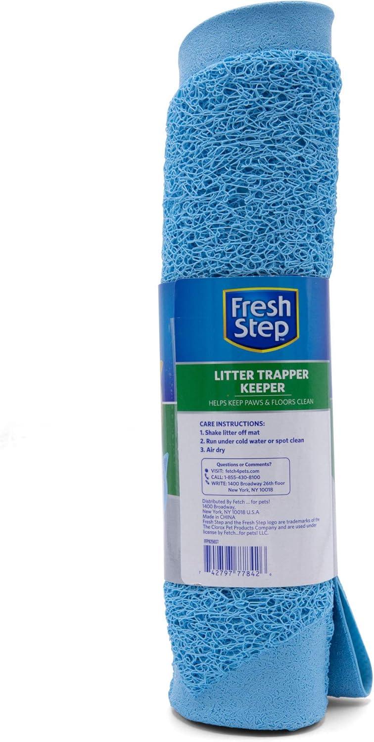 Fresh Step Blue Cat Shaped Litter Trapper Keeper Mat 23.5" x 17.5"