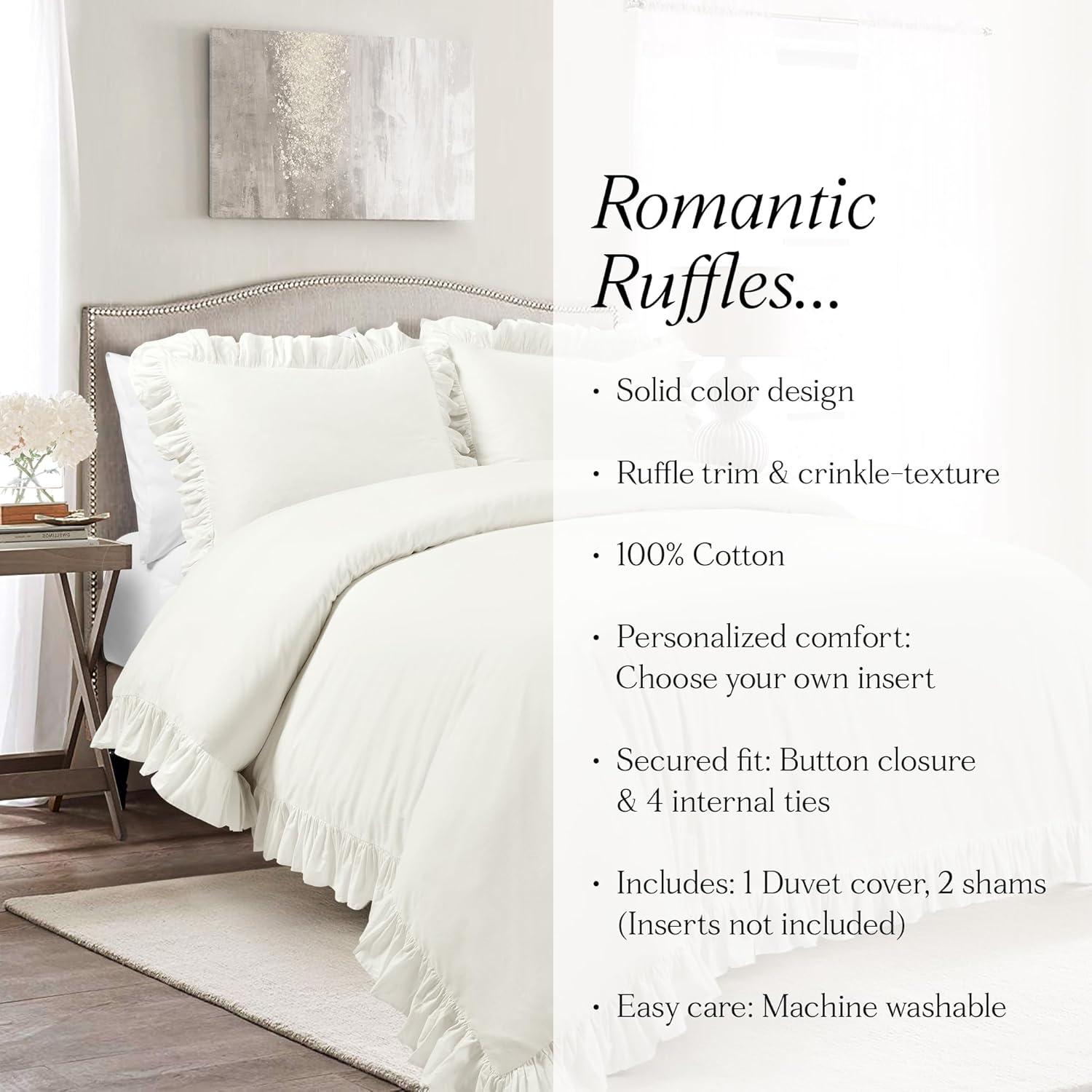 Lush Decor Cotton Duvet Cover Set
