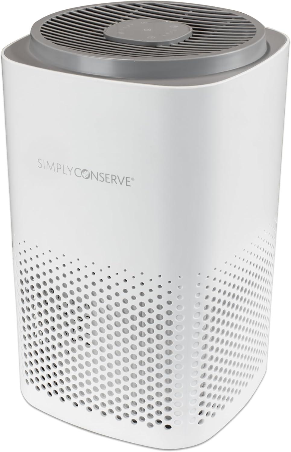 White Energy Star HEPA Air Purifier with Odor Control