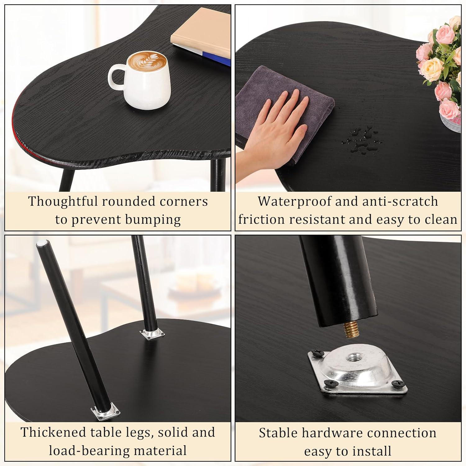 George Oliver Small Coffee Table Cloud Coffee Table Modern Center Table Floor Table Irregular Coffee Tables Suitable For Living Room Small Spaces