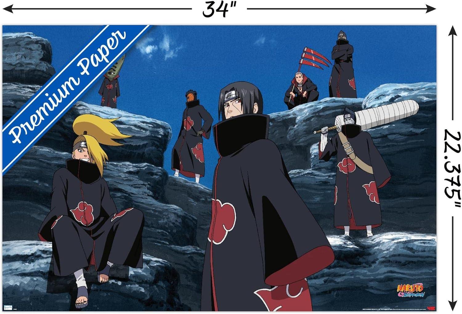 Naruto Shippuden - Akatsuki Wall Poster, 22.375" x 34"