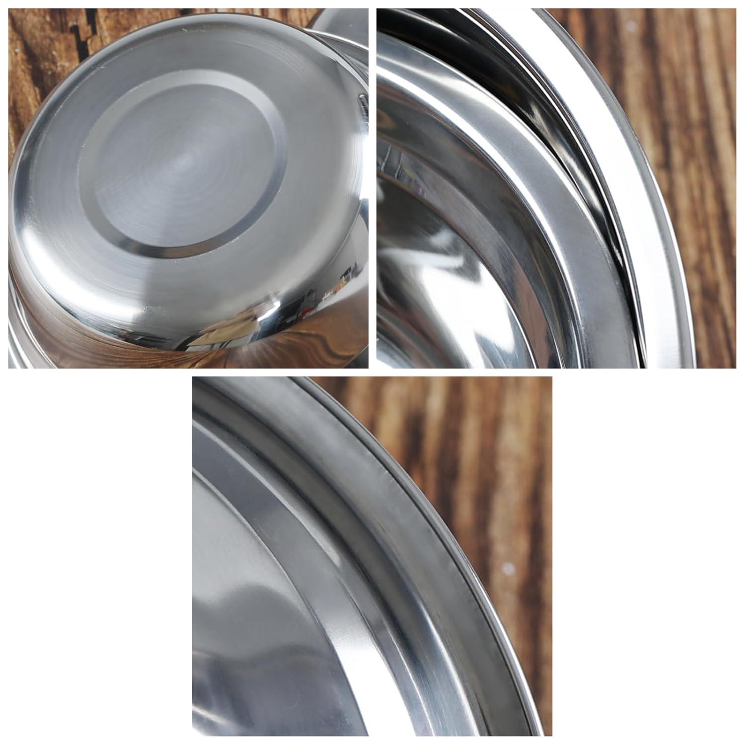 4-Pack Stainless Steel Mixing Bowls/Metal Prep Bowls, Salad Serving Bowl Set