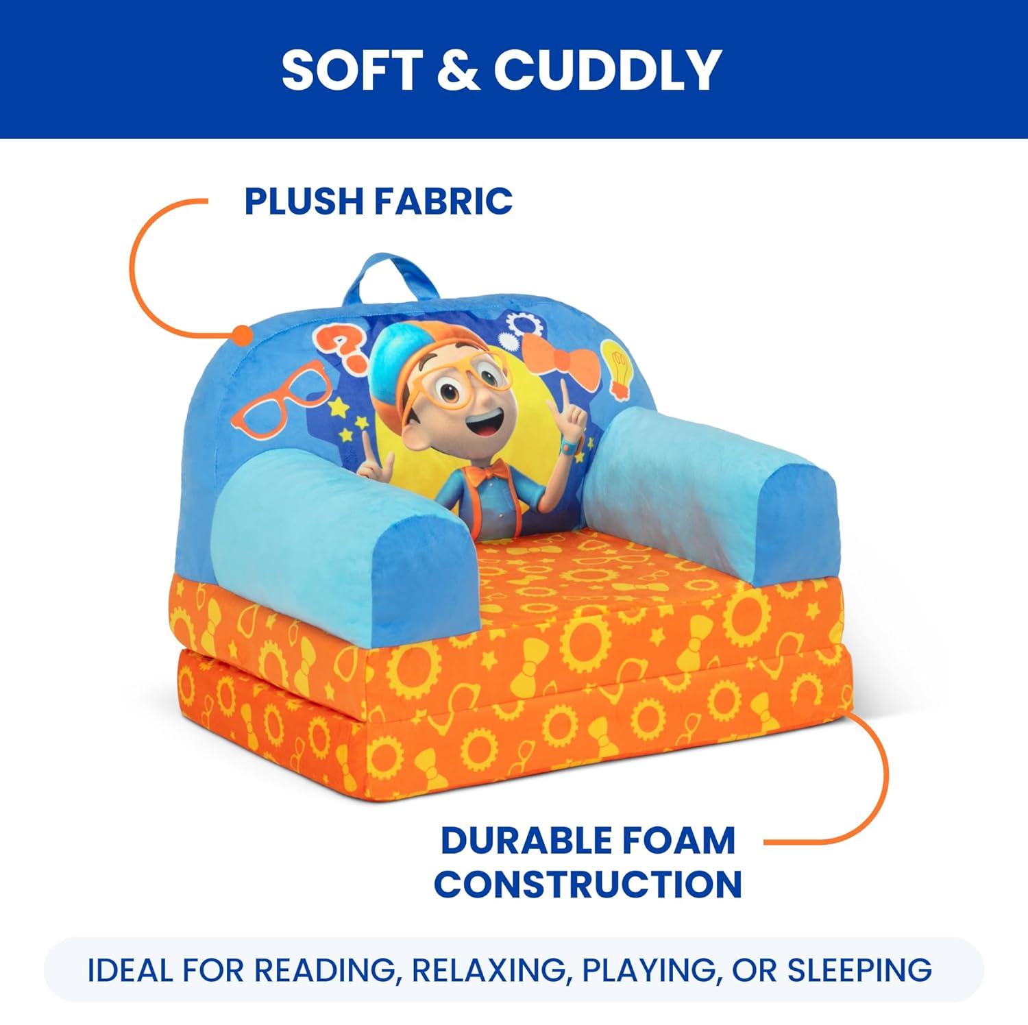 Delta Children Cozee Buddy Flip-Out Chair - Blippi